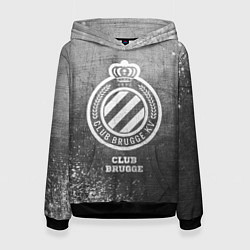 Толстовка-худи женская Club Brugge - grey gradient, цвет: 3D-черный