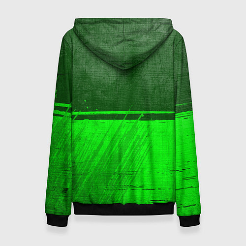 Женская толстовка Dota - green gradient посередине / 3D-Черный – фото 2
