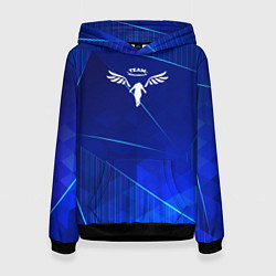 Толстовка-худи женская Tokyo Revengers blue poly, цвет: 3D-черный