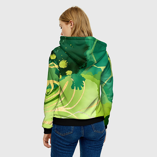 Женская толстовка Вдохновленный природой / 3D-Черный – фото 4