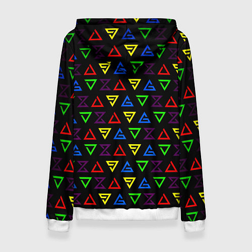 Женская толстовка Dota pattern witcher / 3D-Белый – фото 2