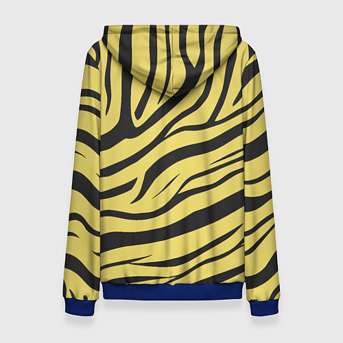 Женская толстовка Светлый тигровый паттерн / 3D-Синий – фото 2