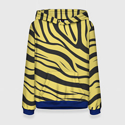 Женская толстовка Светлый тигровый паттерн