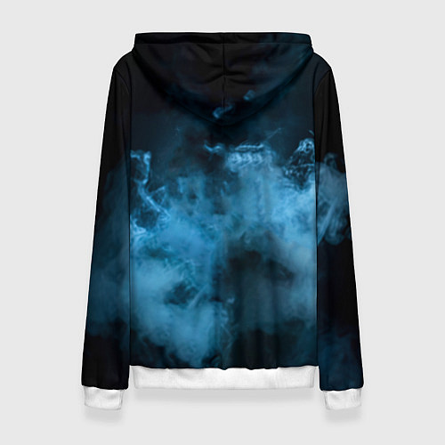 Женская толстовка Боксер в дыму / 3D-Белый – фото 2