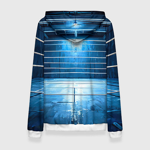 Женская толстовка Синий ринг / 3D-Белый – фото 2
