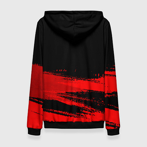 Женская толстовка Manchester City - red gradient посередине / 3D-Черный – фото 2