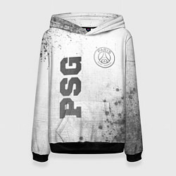Толстовка-худи женская PSG - white gradient вертикально, цвет: 3D-черный