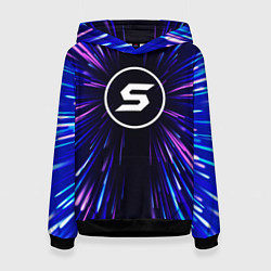 Толстовка-худи женская Skillet neon energy, цвет: 3D-черный