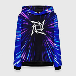 Толстовка-худи женская Metallica neon energy, цвет: 3D-черный