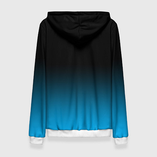 Женская толстовка Милый белый котёнок космонавт / 3D-Белый – фото 2