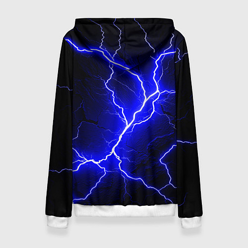 Женская толстовка Color blue black / 3D-Белый – фото 2