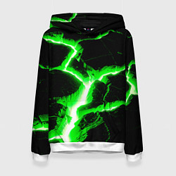 Толстовка-худи женская Разлом, цвет: 3D-белый