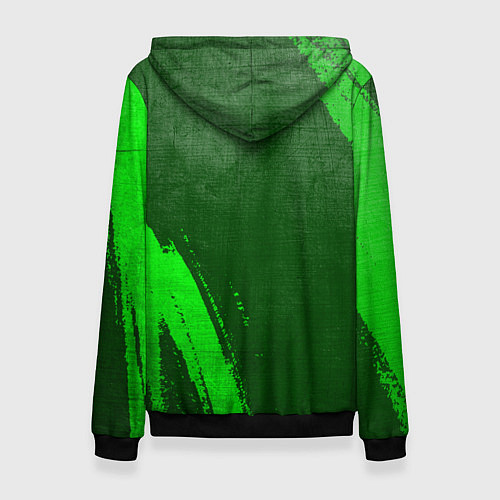 Женская толстовка Need for Speed - green gradient вертикально / 3D-Черный – фото 2