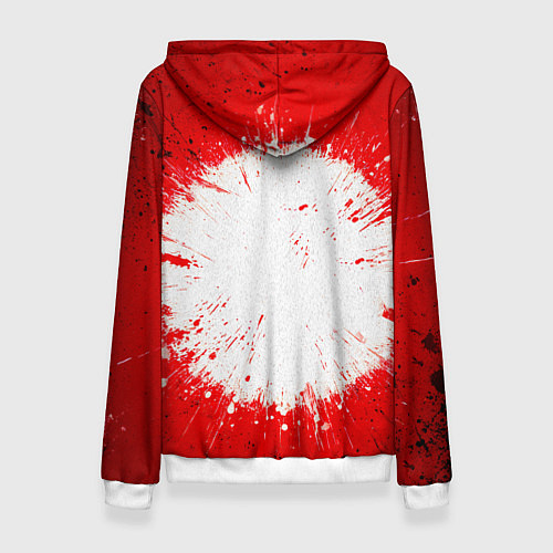 Женская толстовка Воздушная гимнастка на красном / 3D-Белый – фото 2