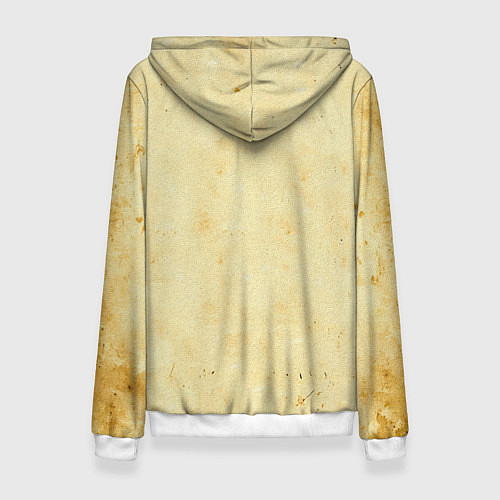 Женская толстовка Волейбольный мяч на бежевом / 3D-Белый – фото 2