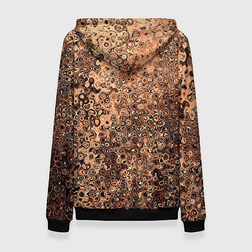 Женская толстовка Светлый коричневый абстрактная текстура / 3D-Черный – фото 2