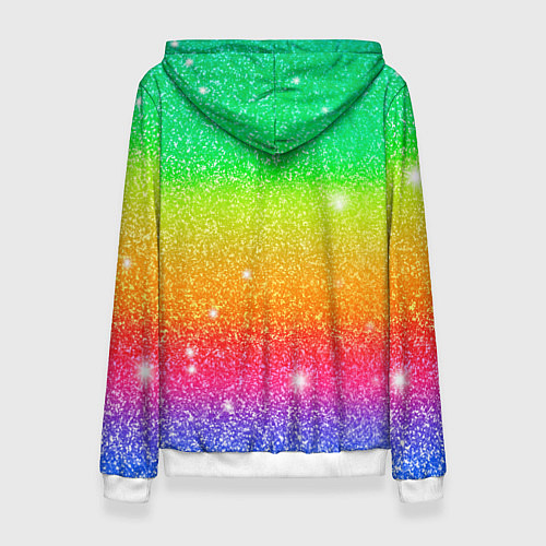 Женская толстовка Inzoi блестящий радужный фон / 3D-Белый – фото 2