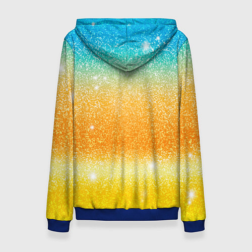 Женская толстовка Inzoi лого и блестки / 3D-Синий – фото 2