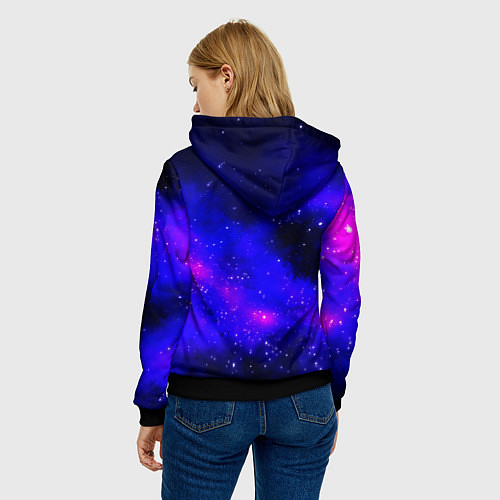 Женская толстовка Огненный путь космонавта / 3D-Черный – фото 4