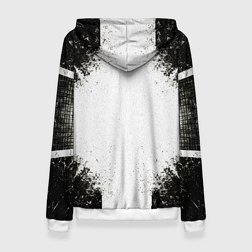 Женская толстовка Теннисная ракетка в черно-белом / 3D-Белый – фото 2