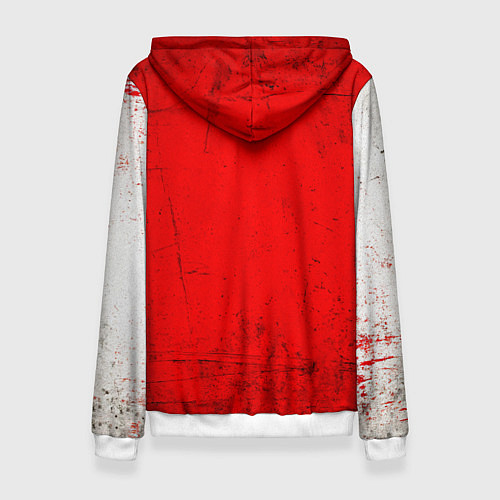 Женская толстовка Спринтер на красно белом / 3D-Белый – фото 2