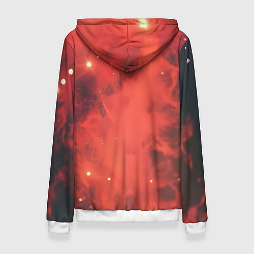 Женская толстовка Девушка в космосе в костюме чужого / 3D-Белый – фото 2