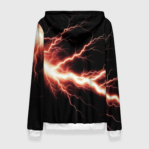 Женская толстовка Lightning red / 3D-Белый – фото 2