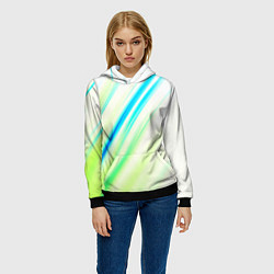 Толстовка-худи женская Multicolored, цвет: 3D-черный — фото 2