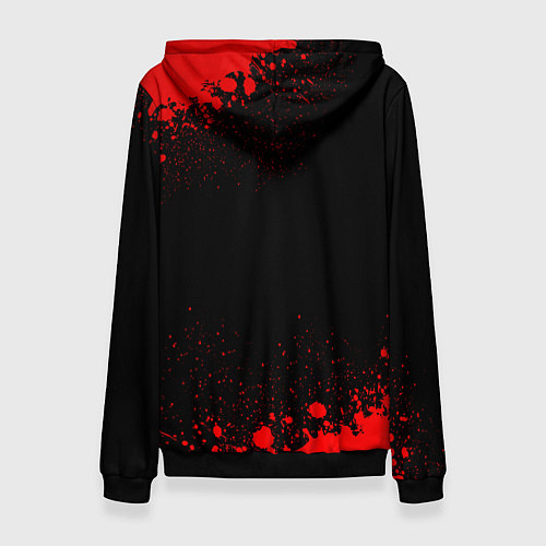 Женская толстовка Hellsing - red gradient / 3D-Черный – фото 2