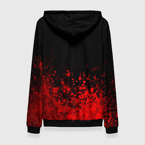 Женская толстовка Foo Fighters - red gradient посередине / 3D-Черный – фото 2