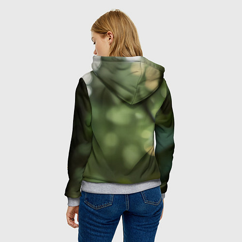 Женская толстовка Reptile green Mortal kombat / 3D-Меланж – фото 4