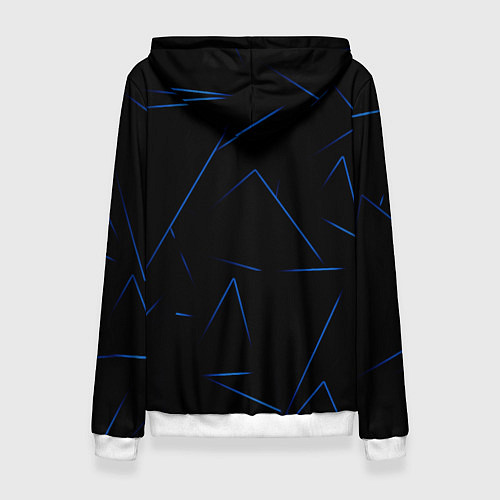 Женская толстовка Color blue line / 3D-Белый – фото 2
