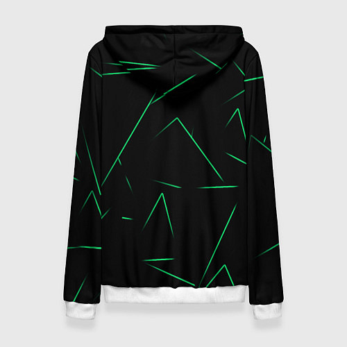 Женская толстовка Color light green line / 3D-Белый – фото 2