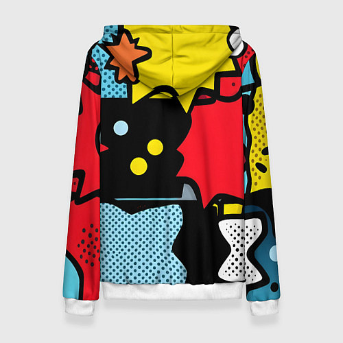 Женская толстовка Поп абстракция / 3D-Белый – фото 2