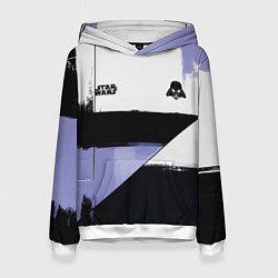 Толстовка-худи женская Дарт Вейдер Звездные войны, цвет: 3D-белый
