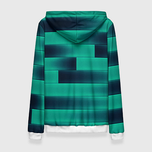 Женская толстовка Color light blue square / 3D-Белый – фото 2