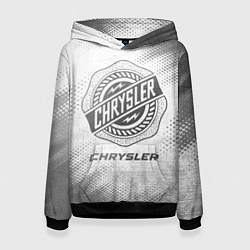 Толстовка-худи женская Chrysler - white gradient, цвет: 3D-черный