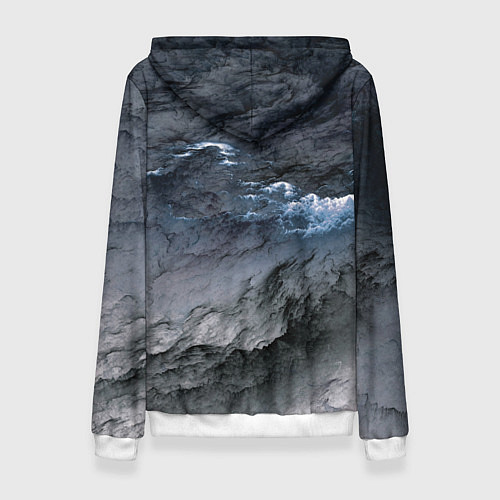 Женская толстовка Символика Белобога - оберег / 3D-Белый – фото 2