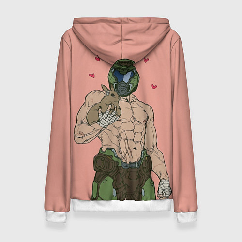 Женская толстовка Палач рока с кроликом / 3D-Белый – фото 2