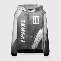 Женская толстовка Paramore - grey gradient вертикально