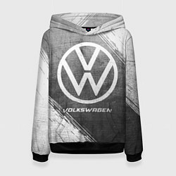 Толстовка-худи женская Volkswagen - grey gradient, цвет: 3D-черный
