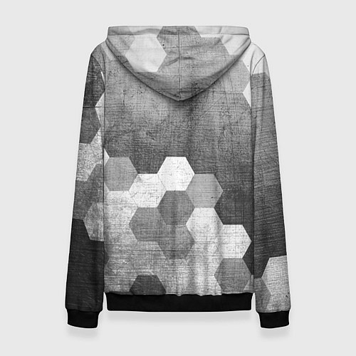 Женская толстовка Among Us - grey gradient посередине / 3D-Черный – фото 2