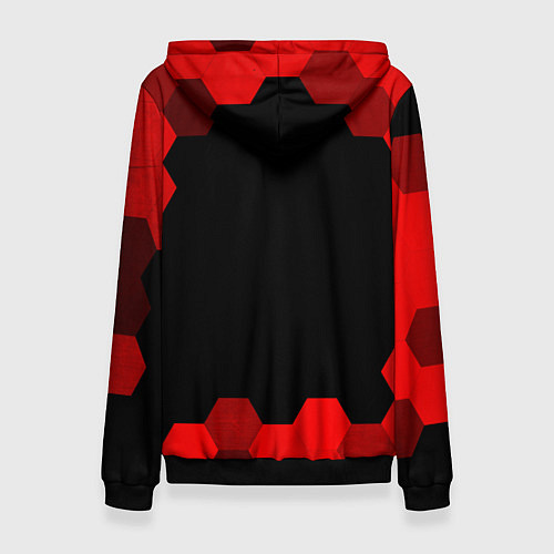 Женская толстовка Dota - red gradient / 3D-Черный – фото 2