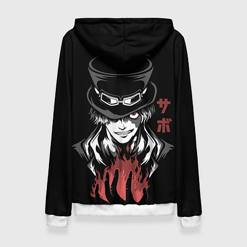 Женская толстовка One Piece - Сабо / 3D-Белый – фото 2