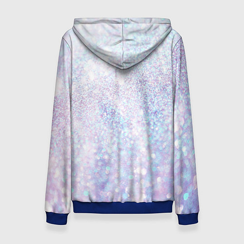 Женская толстовка Astro логотип - ромашки и сердечки / 3D-Синий – фото 2