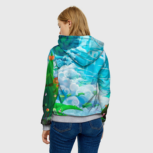 Женская толстовка Astro в аниме стиле / 3D-Меланж – фото 4