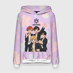 Толстовка-худи женская Astro anime, цвет: 3D-белый