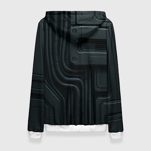 Женская толстовка Робокот - робот полицейский / 3D-Белый – фото 2