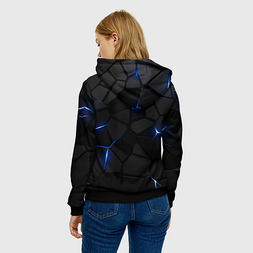 Женская толстовка Виннипег Джетс - НХЛ хоккей / 3D-Черный – фото 4