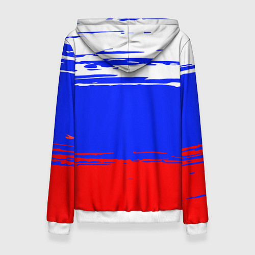 Женская толстовка Патриот - флаг / 3D-Белый – фото 2